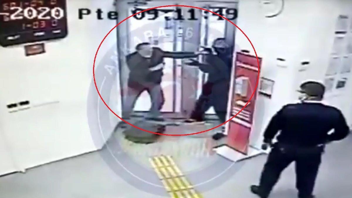 Ankara'da banka soygunu! Soyguncuya müdahale eden amcaya dört kurşun!