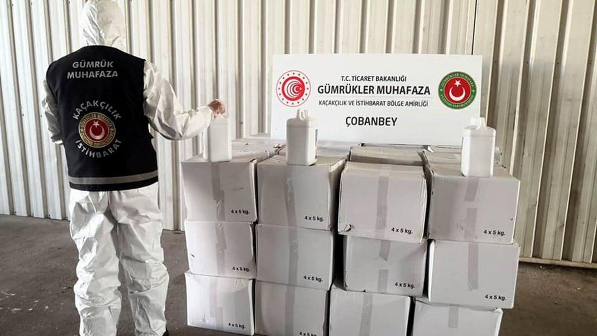 Bomba yapımında kullanılıyor, Suriye'ye götürülürken yakalandı