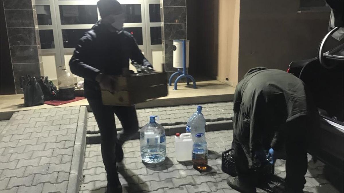 Sahte içki üretilen evde patlama