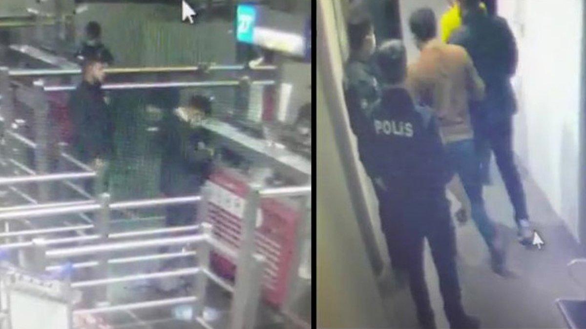 Cinayet zanlısı eski polis havalimanında yakalandı