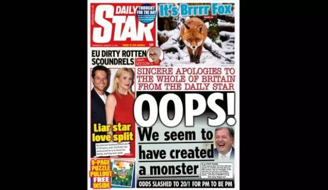 Başbakan Johnson bugün İngiltere'de tüm gazetelerin manşetinde: Kaybedilen her hayat için çok ama çok üzgünüm