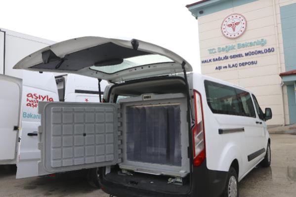 Çin'den Türkiye'ye getirilen koronavirüs aşıları, özel soğutma sistemine sahip araçlarla illere dağıtılacak