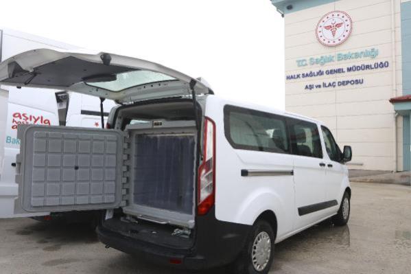 Çin'den Türkiye'ye getirilen koronavirüs aşıları, özel soğutma sistemine sahip araçlarla illere dağıtılacak