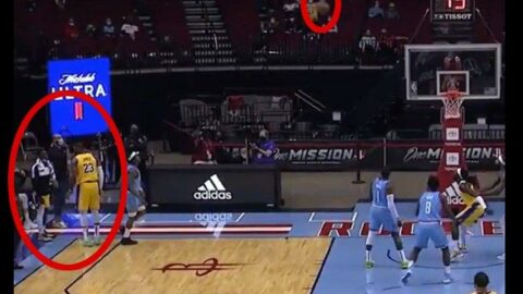 LeBron o üçlük için 100 dolarına bahse girmiş