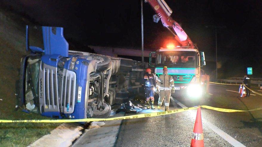 Kuzey Marmara Otoyolu'nda feci kaza: Bir ölü