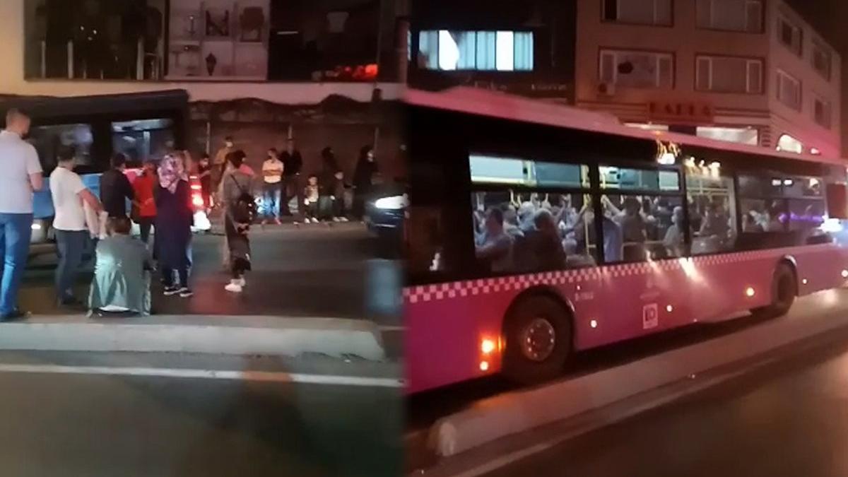 Yasağa uymadılar, yol kesip zorla otobüse binmeye çalıştılar