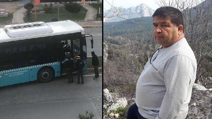 Yolda kalp krizi geçiren otobüs şoförü hayatını kaybetti