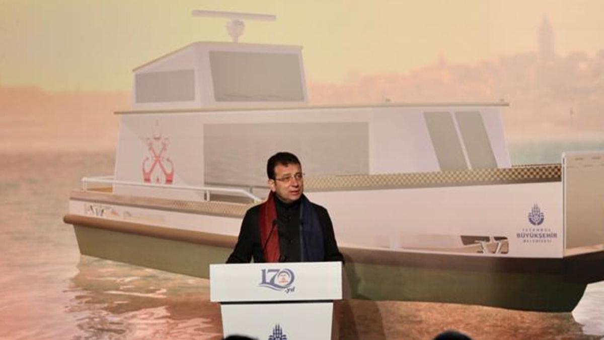 İmamoğlu açıkladı! İstanbul'da 50 deniz taksi hizmet verecek