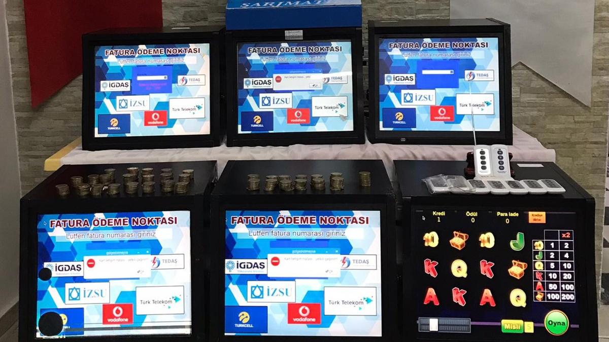 Polise yakalanmamak için özel kumar makinesi yapmışlar