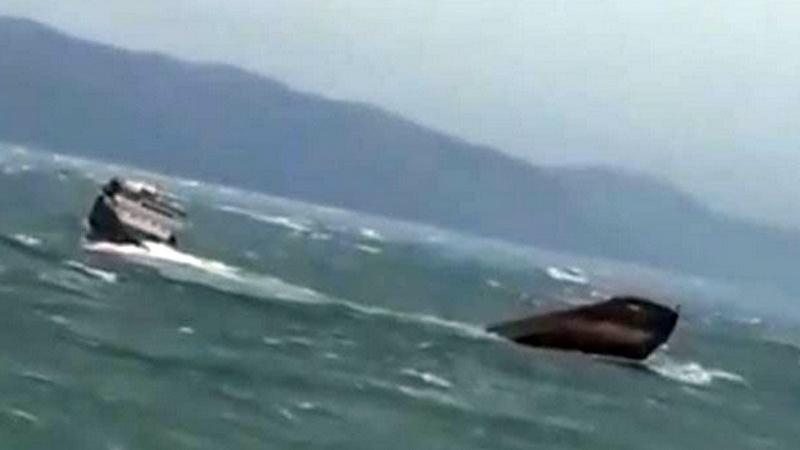 Bartın açıklarında geminin batma anına ilişkin görüntüler ortaya çıktı