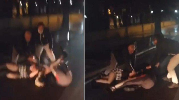 Trans birey ile genç kadın, saç saça baş başa kavga etti