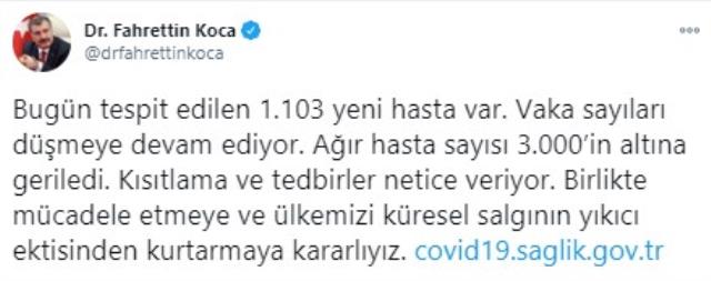 Son Dakika: Türkiye'de 9 Ocak günü koronavirüs nedeniyle 181 kişi vefat etti, 9 bin 537 yeni vaka tespit edildi Son Dakika: Türkiye'de 9 Ocak günü koronavirüs nedeniyle 181 kişi vefat etti, 9 bin 537 yeni vaka tespit edildi
