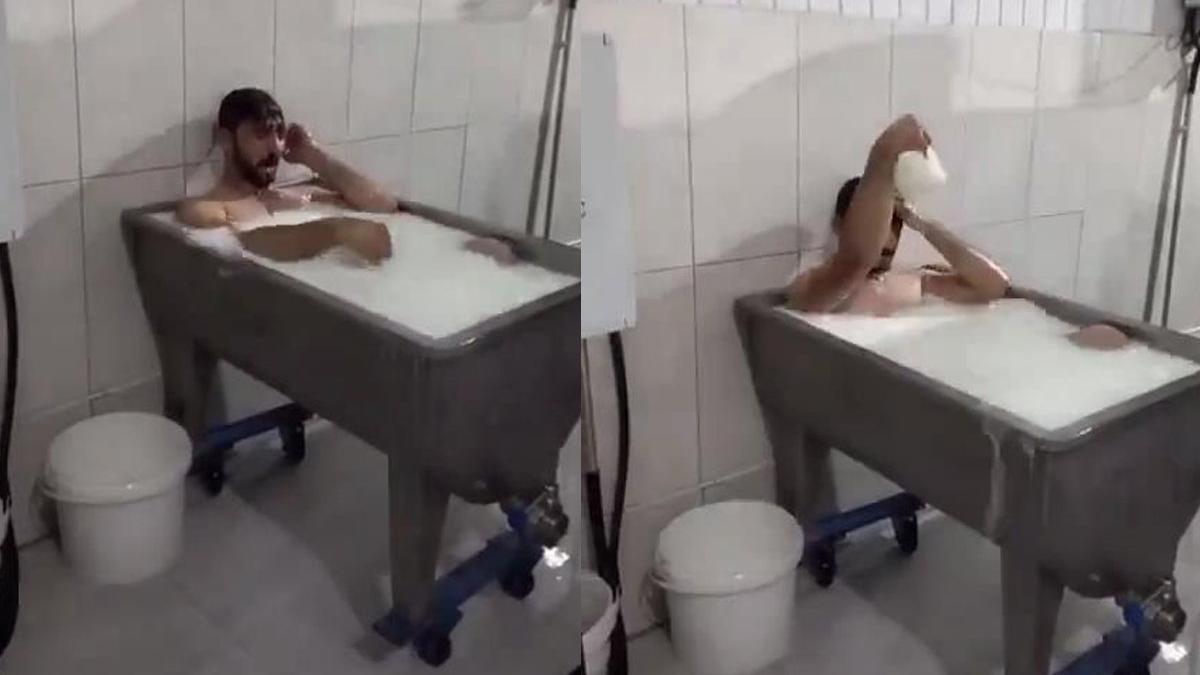 Süt kazanında banyo yapan 2 işçi tahliye oldu
