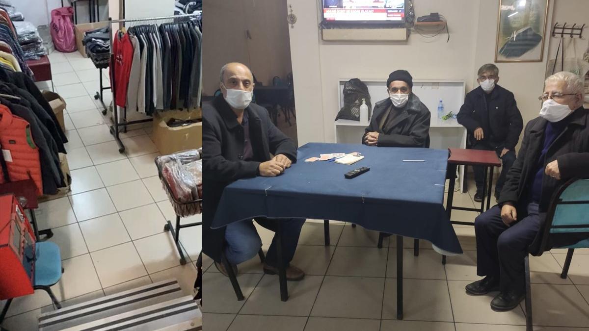 Tuhafiye görünümlü kıraathaneye baskın