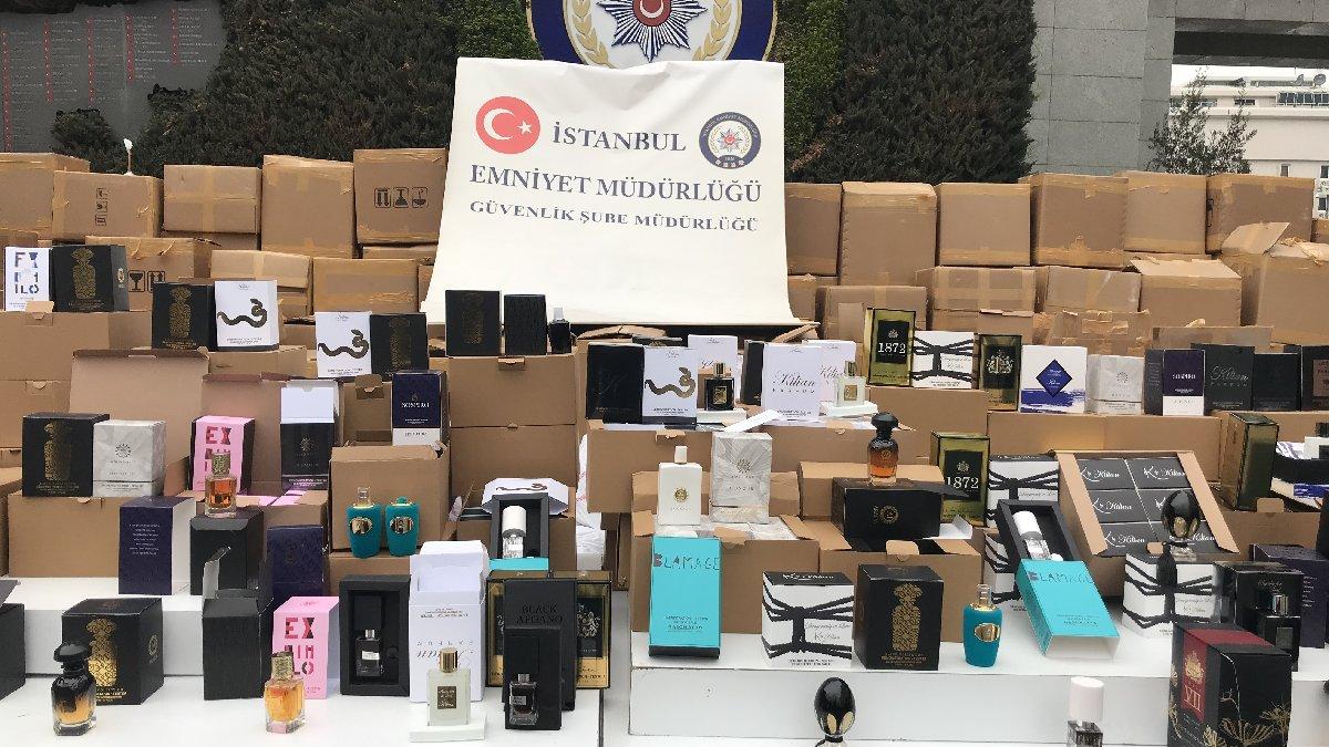 İstanbul'da 70 milyonluk sahte parfüm ele geçirildi