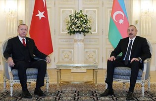 Cumhurbaşkanı Erdoğan, Azerbaycan Cumhurbaşkanı Aliyev ile görüştü