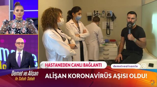 Ünlü şarkıcı Alişan, örnek olmak amacıyla canlı yayında koronavirüs aşısı yaptırdı Ünlü şarkıcı Alişan, örnek olmak amacıyla canlı yayında koronavirüs aşısı yaptırdı