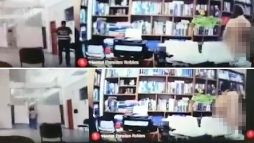 Peru'da kamerayı açık bırakan avukat müvekkiliyle cinsel ilişkiye girerken yakalandı