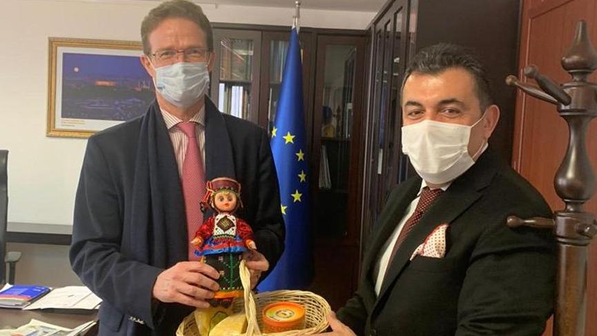 CHP'li başkandan AB elçisine ziyaret