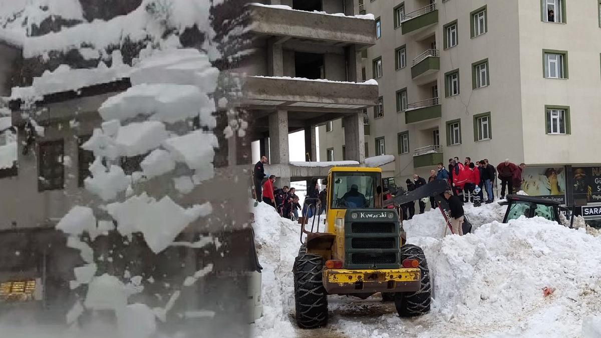 Tonlarca kar çocukların üstüne düştü