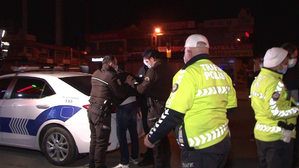 Polisin üzerine araç sürdü, 'sizi mahkemeye vereceğim' dedi