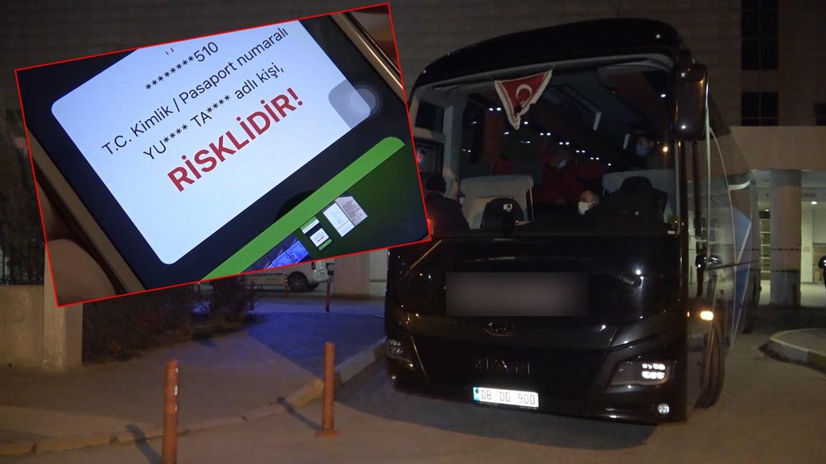 Karantinada olmaları gerekirken otobüste yakalandılar