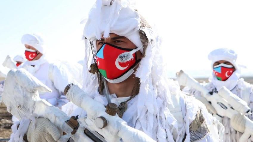 TSK ve Azerbaycan silahlı kuvvetlerinden kış tatbikatı