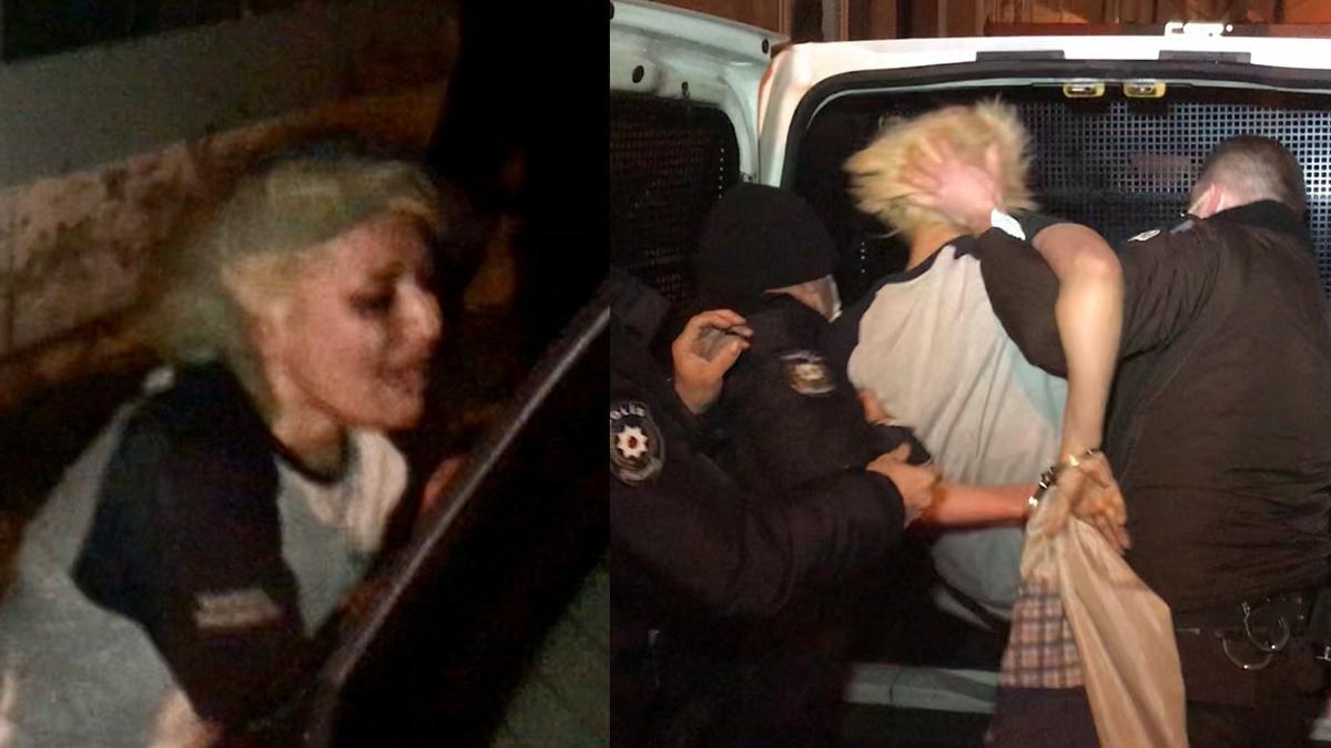 Kısıtlamayı delen genç kadın polise yakalanınca sinir krizi geçirdi