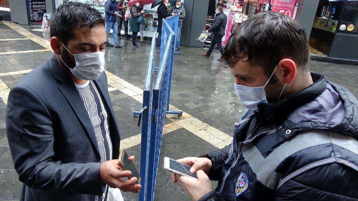Trabzon'un kalabalık cadde ve sokağına HES kodu ile giriliyor