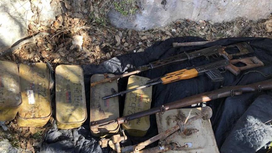 Teröristlerin 18 barınma alanı kullanılamaz hale getirildi