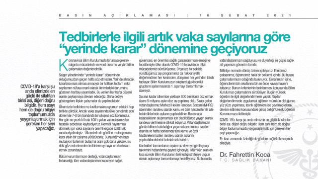 Son Dakika! Bilim Kurulu sonrası Bakan Koca'dan kısıtlamalarla ilgili esneme işareti: Kriterlerin belirlenmesi için çalışıyoruz