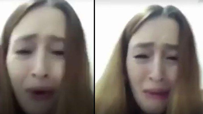 Ölümle tehdit edilirken video çekti: Kapıda iki kişi var