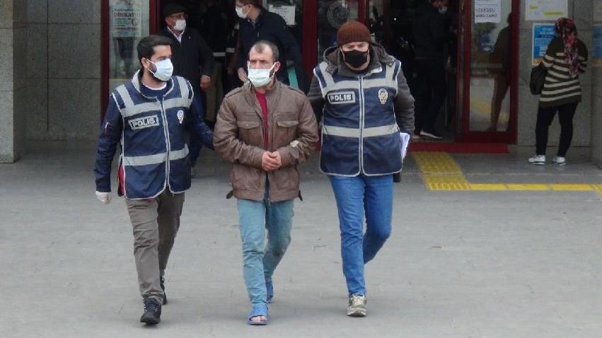 Yalınayak kaçan azılı hırsız adliyeye polisin verdiği terliklerle çıktı