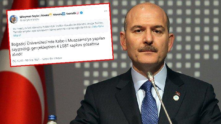 Bakan Soylu'ya Twitter'dan 'nefret içerikli' uyarısı