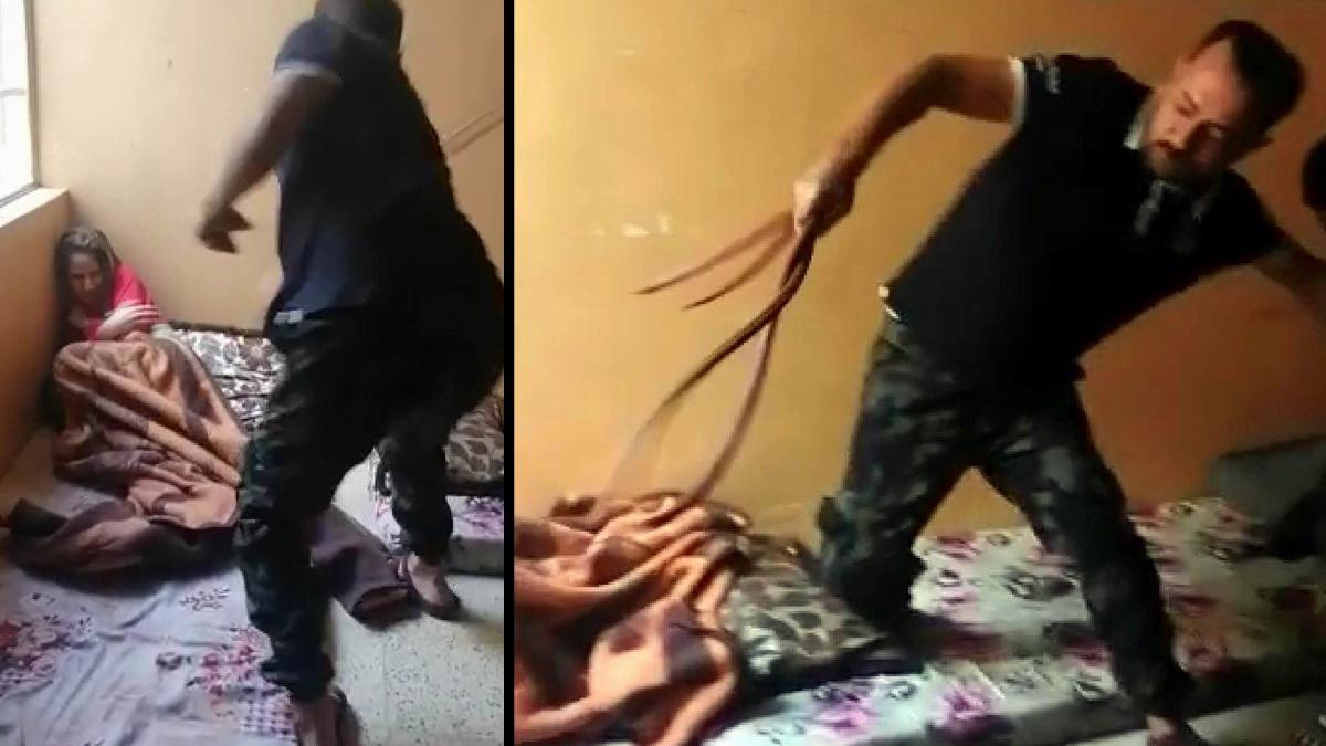 Iraklı babadan çocuklarına kemerli işkence