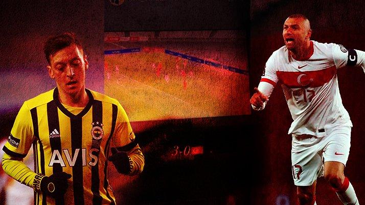 Mesut Özil'in Milli Takım paylaşımı dikkat çekti! Burak Yılmaz'ın golü sonrası...