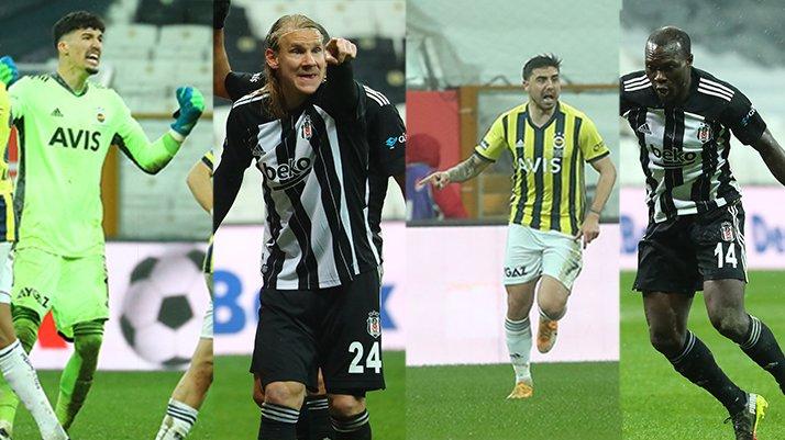 Beşiktaş-Fenerbahçe derbisine damga vurdular... Vida-Ozan Tufan-Aboubakar-Altay Bayındır