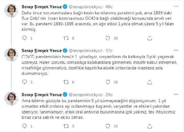 Bilim Kurulu Üyesi Prof. Dr. Serap Şimşek Yavuz: Varyantların katkısıyla 3'üncü piki yaşamak üzereyiz