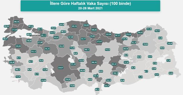 Erdoğan haritayı paylaştı, 24 saat geçmeden korkulan oldu! Tek mavi il olan Şırnak da sarardı