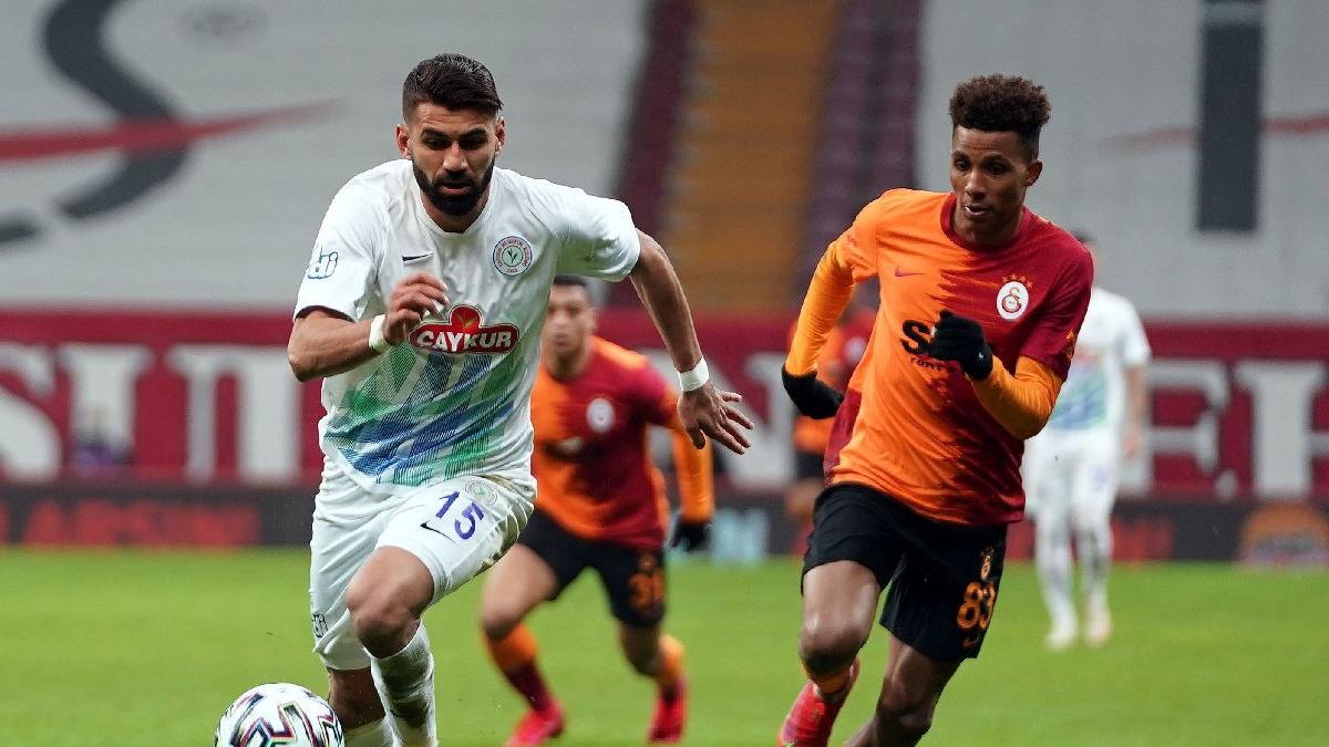 Galatasaray 17 yıl sonra evinde Rizespor'a yenildi