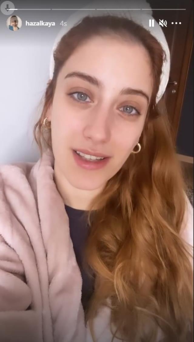 Koronavirüse yakalanan Hazal Kaya sağlık durumunu anlattı