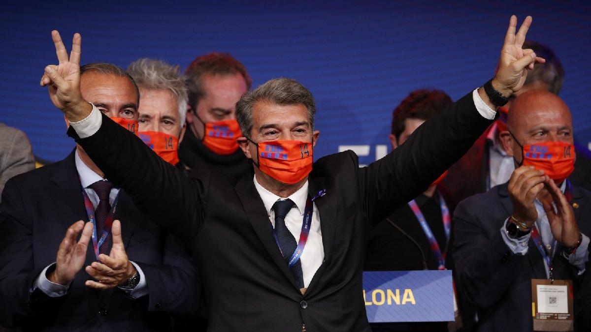 Barcelona'da efsane başkan Joan Laporta yeniden seçildi!