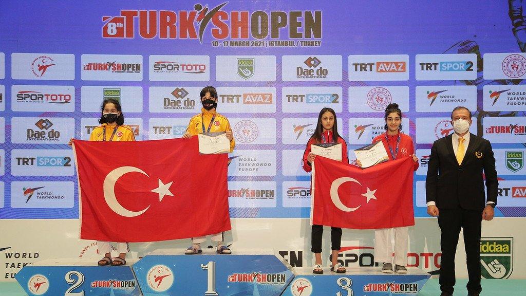 Turkish Open 2021'in 6'ncı gününde milli tekvandoculardan 6'sı altın 22 madalya