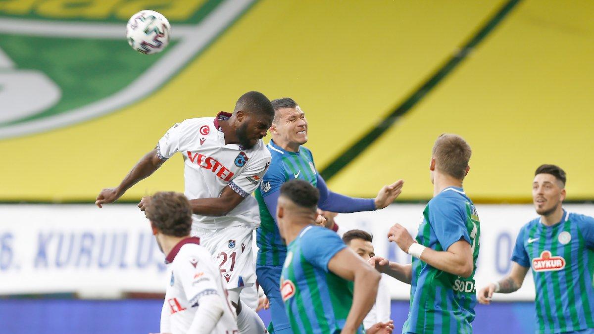 Karadeniz derbisinde gol de yok kazanan da! Trabzonspor Rizespor ile yenişemedi...