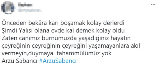 Boğaz manzaralı yalısından 'Evde kal' çağrısı yapan Arzu Sabancı'ya tepki yağıyor