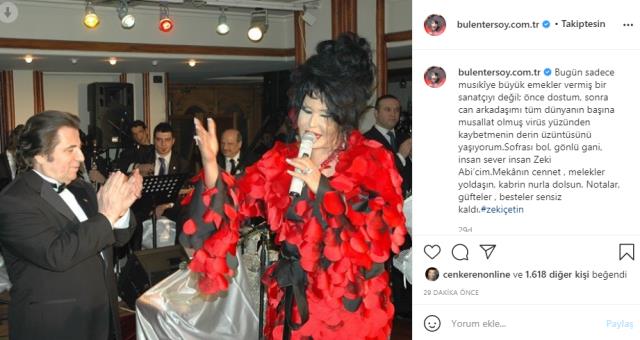 Bülent Ersoy, sanatçı arkadaşı Zeki Çetin'in ölüm haberiyle yıkıldı