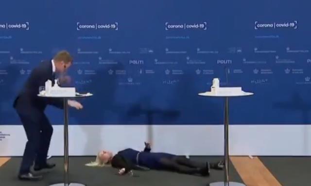 Canlı yayında korkutan olay! AstraZeneca aşısının kullanımının durdurulduğunu açıklarken bayıldı