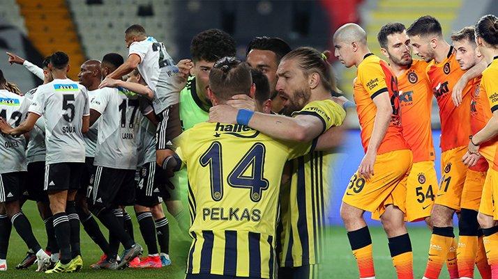 Beşiktaş, Fenerbahçe ve Galatasaray'ın Süper Lig'de kalan maçları