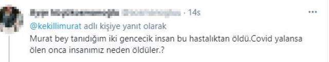 'Kovid yalanına inanmıyorum' diyen Murat Kekilli sosyal medyayı ikiye böldü 'Kovid yalanına inanmıyorum' diyen Murat Kekilli sosyal medyayı ikiye böldü
