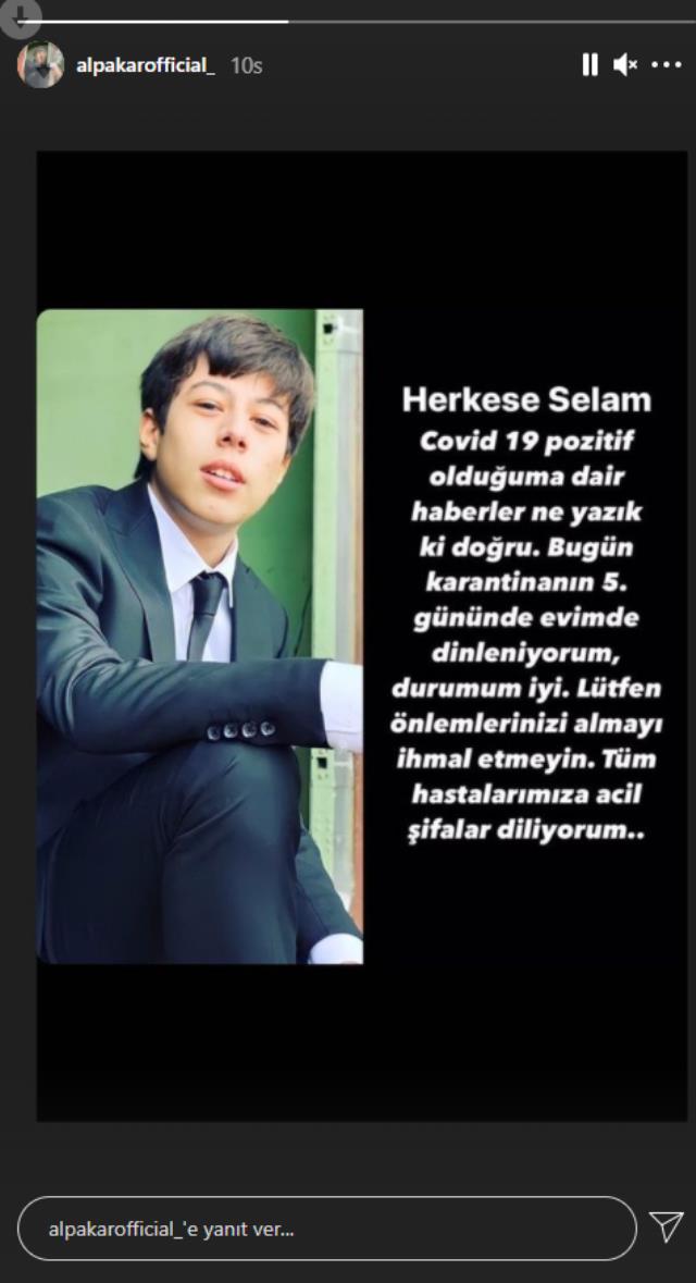 Sadakatsiz'de koronavirüs paniği! Genç oyuncu Alp Akar'ın testi pozitif çıktı
